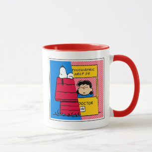 Caneca Amendoins   Snoopy & Lucy Half & Half