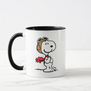 Caneca Amendoins Snoopy O Áce Voador