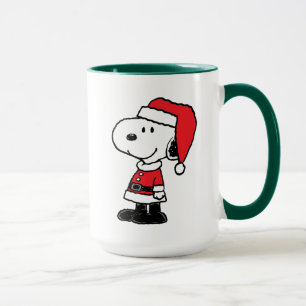 Caneca Amendoins Snoopy Papai Noel