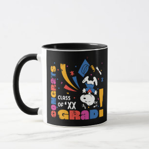 Caneca Amendoins Snoopy Parabéns Graduado Graduação Confe