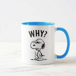 Caneca Amendoins Snoopy Wonders Why?