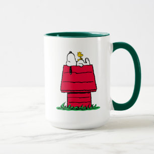 Caneca Amendoins Snoopy & Woodstock Doghouse