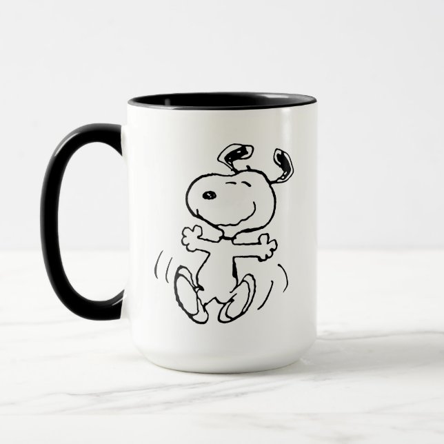 Caneca Amendoins | Uma dança feliz snoopy (Esquerda)