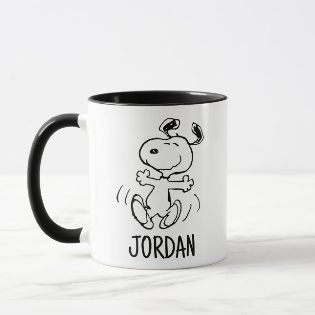 Caneca Amendoins | Uma dança feliz snoopy (Esquerda)