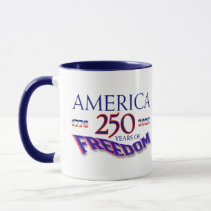 CANECA AMÉRICA 250 ANOS DE LIBERDADE