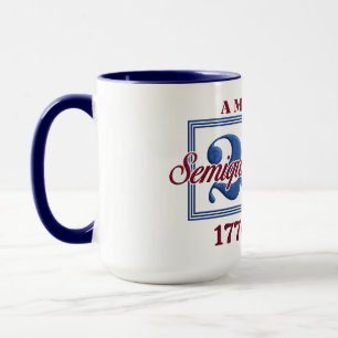 Caneca América 250 Semiquincentenário Gráfico – 1776-2026