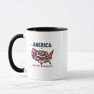 Caneca América construída por imigrantes patrióticos amer