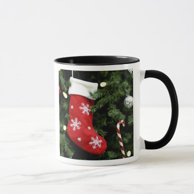 Caneca América do Norte. Decorações de Natal na árvore. 3 (Direita)