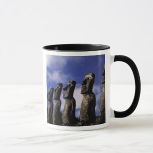 Caneca América do Sul, Chile, Ilha de Páscoa, Ahu Akiri.