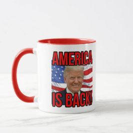Caneca América é o Back Donald Trump American Flag SOTU