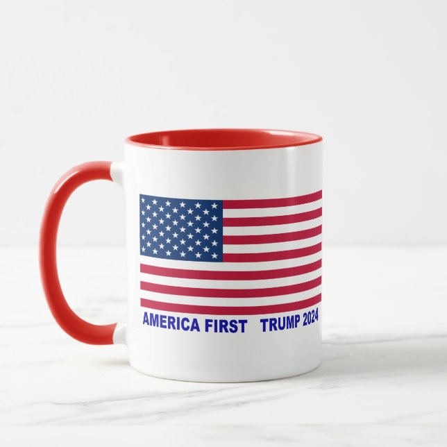 Caneca América First Trump 2024 (Esquerda)
