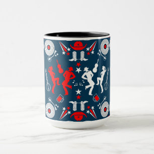 Caneca American Country Music Line Dancing