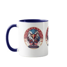 American Eagle Flag Cerâmica Mug