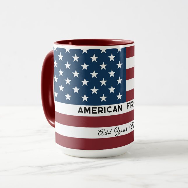 Caneca American Freedom Personalized Name (Frente Esquerda)