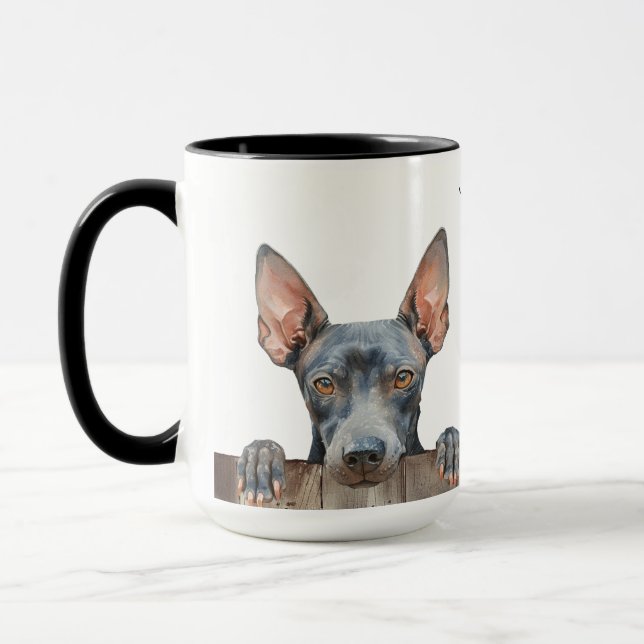 Caneca American Hairless Terrier Dog Mug (Esquerda)