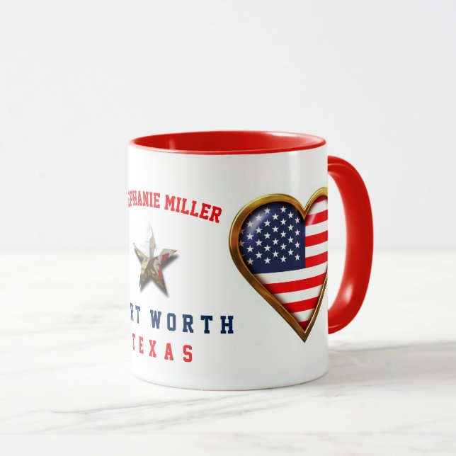 Caneca American Heart Coffee Mug (Frente Esquerda)