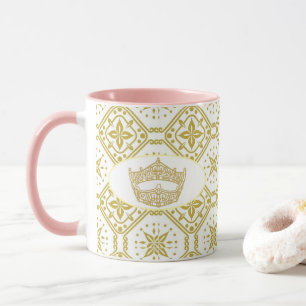 Caneca American Pageant Crown Royal Impressão Dois Tons M