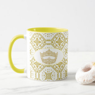 Caneca American Pageant Crown Royal Impressão Dois Tons M