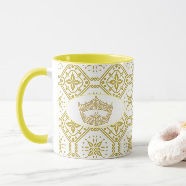 Caneca American Pageant Crown Royal Impressão Dois Tons M (Com Donut)