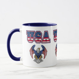 Caneca American Pride USA Shield Personalizado Café De Do