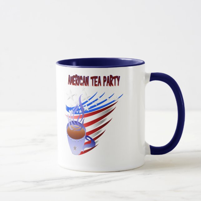 Caneca americana do tea party (Direita)