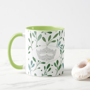Caneca Americano Pageant Crown Leaf Impressão Dois Tons M