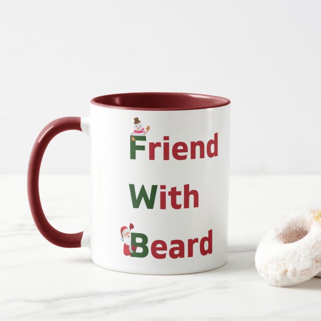 Caneca Amigo com barba (Com Donut)