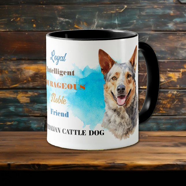 Caneca Amigo Leal de Cães de Bovinos Australiano (Criador carregado)