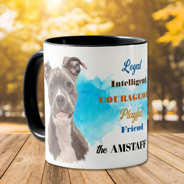 Caneca Amigo Leal do Cão AmStaff (Criador carregado)