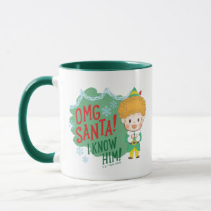 Caneca Amigo, os Papais noeis do Elf OMG! Eu O Conheço!