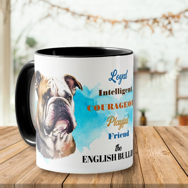 Caneca Amigo Real do Bulldog Inglês (Criador carregado)
