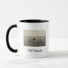 Caneca Amigos Antigos Barco Foto Antiga Café