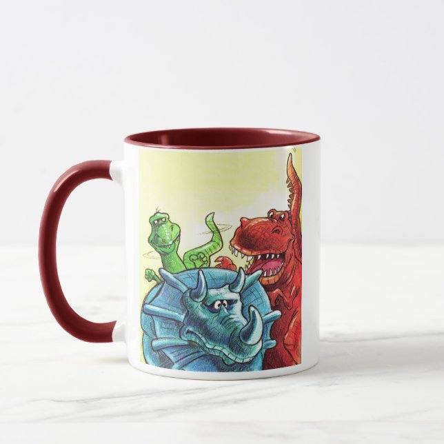 Caneca Amigos do Dinossauro (Esquerda)