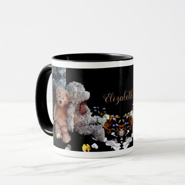 Caneca Amigos do Urso Teddy Personalizados (Frente Esquerda)