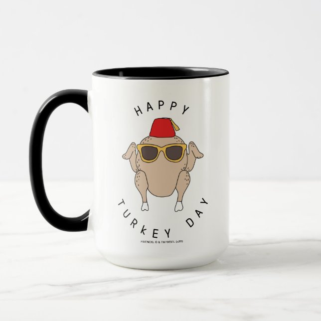 Caneca AMIGOS™ | Feliz Dia da Turquia (Esquerda)