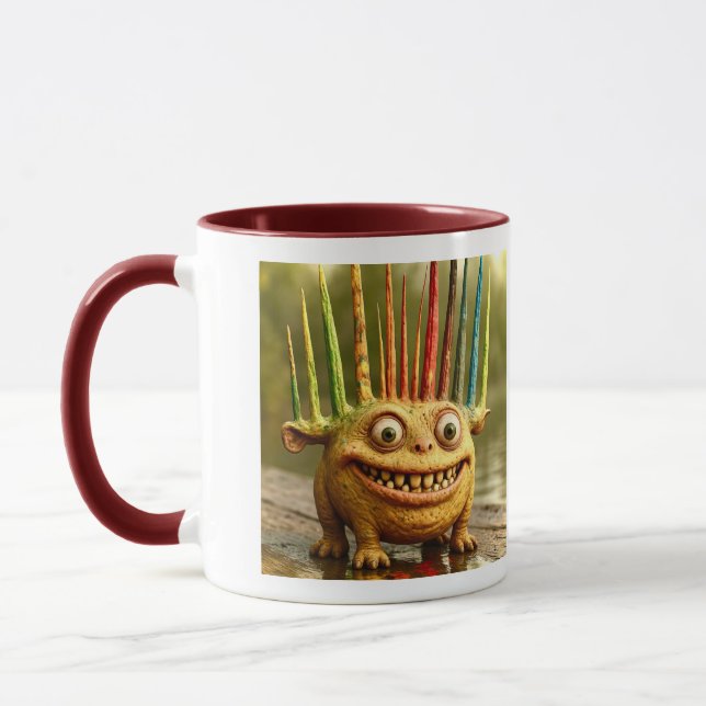 Caneca Amigos Ímpar - Poster de Monstro do Arco-Íris (Esquerda)
