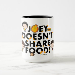 Caneca AMIGOS™   Joey não compartilha Comida Chibi