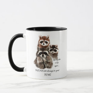 Caneca Amigos no seu coração Citação de Humor Animal Racc