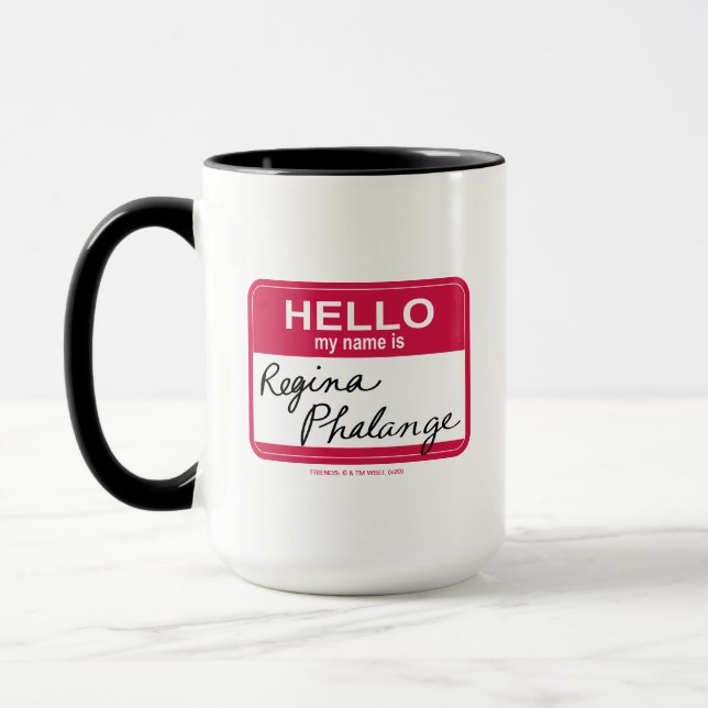 Caneca AMIGOS™ | Olá Meu nome é Regina Phalange (Esquerda)