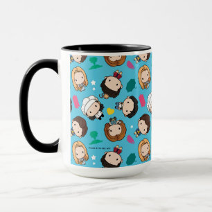 Caneca AMIGOS™ Padrão de Chibi de Caráter