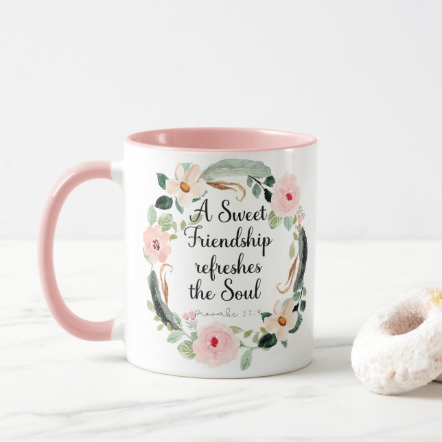 Caneca Amizade doce refresca a alma (Com Donut)