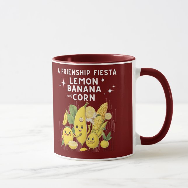 Caneca Amizade Fiesta Lemon Banana E Milho (Direita)
