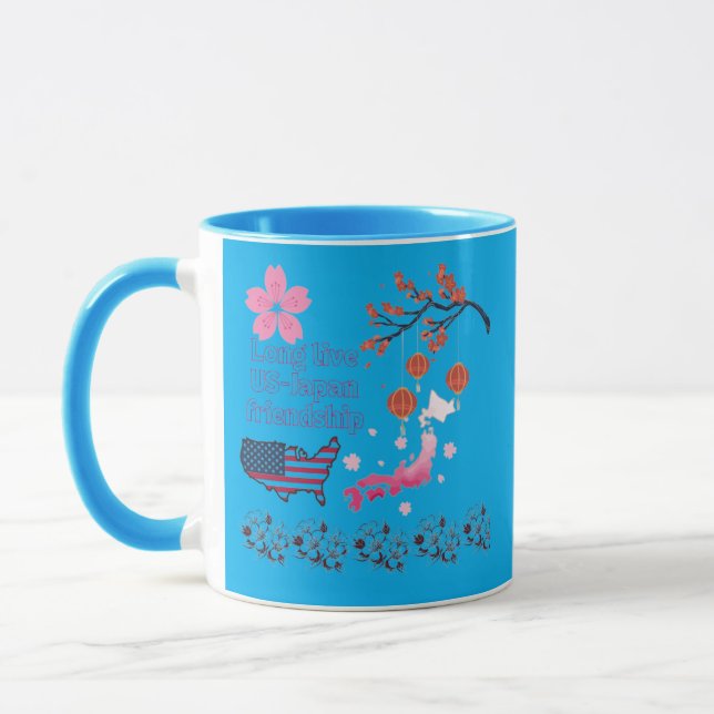Caneca Amizade sem fim azul (Esquerda)