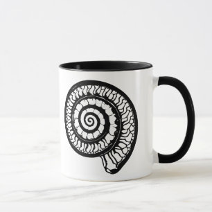 Caneca Ammonite Fóssil - Selo Espiral