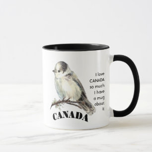 Caneca Amo a CINZA CANADÁ JAY tanto que eu divino Cote Mu