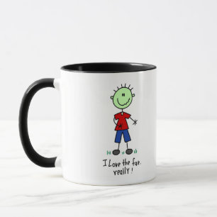 Caneca Amo as camisetas e presentes da Feira