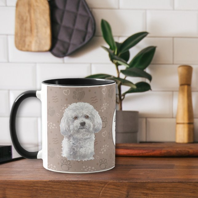 Caneca Amo Meu Cachorro Bichon Frise (Criador carregado)