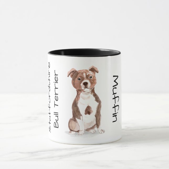 Caneca Amo meu Staffordshire Bull Terrier (Centro)