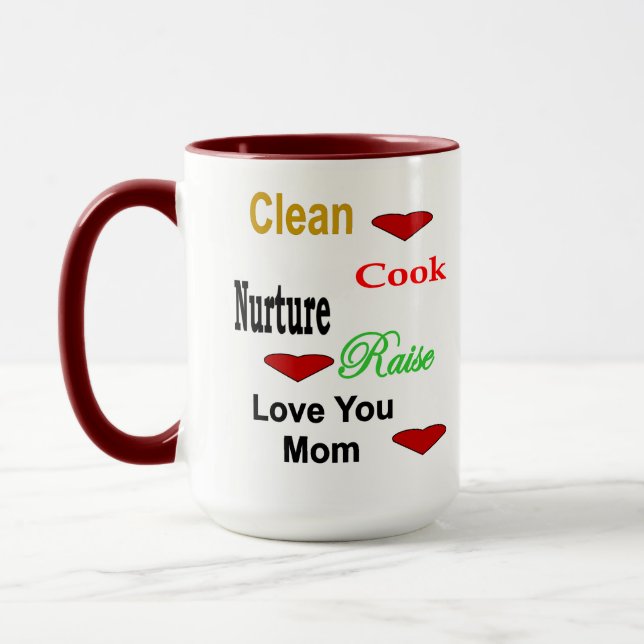 Caneca Amo-Te Mãe 2 Tons Mug (Esquerda)