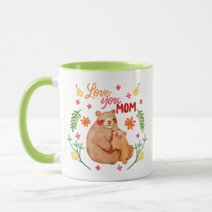 Caneca Amo-Te Mãe - Mamãe Urso e Dia de as mães